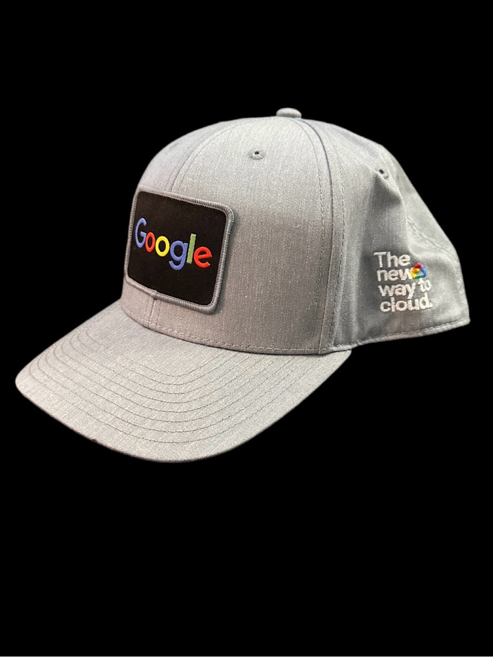 NEW Google "The New Way To Cloud" Gray Patch Snapback Hat Rare